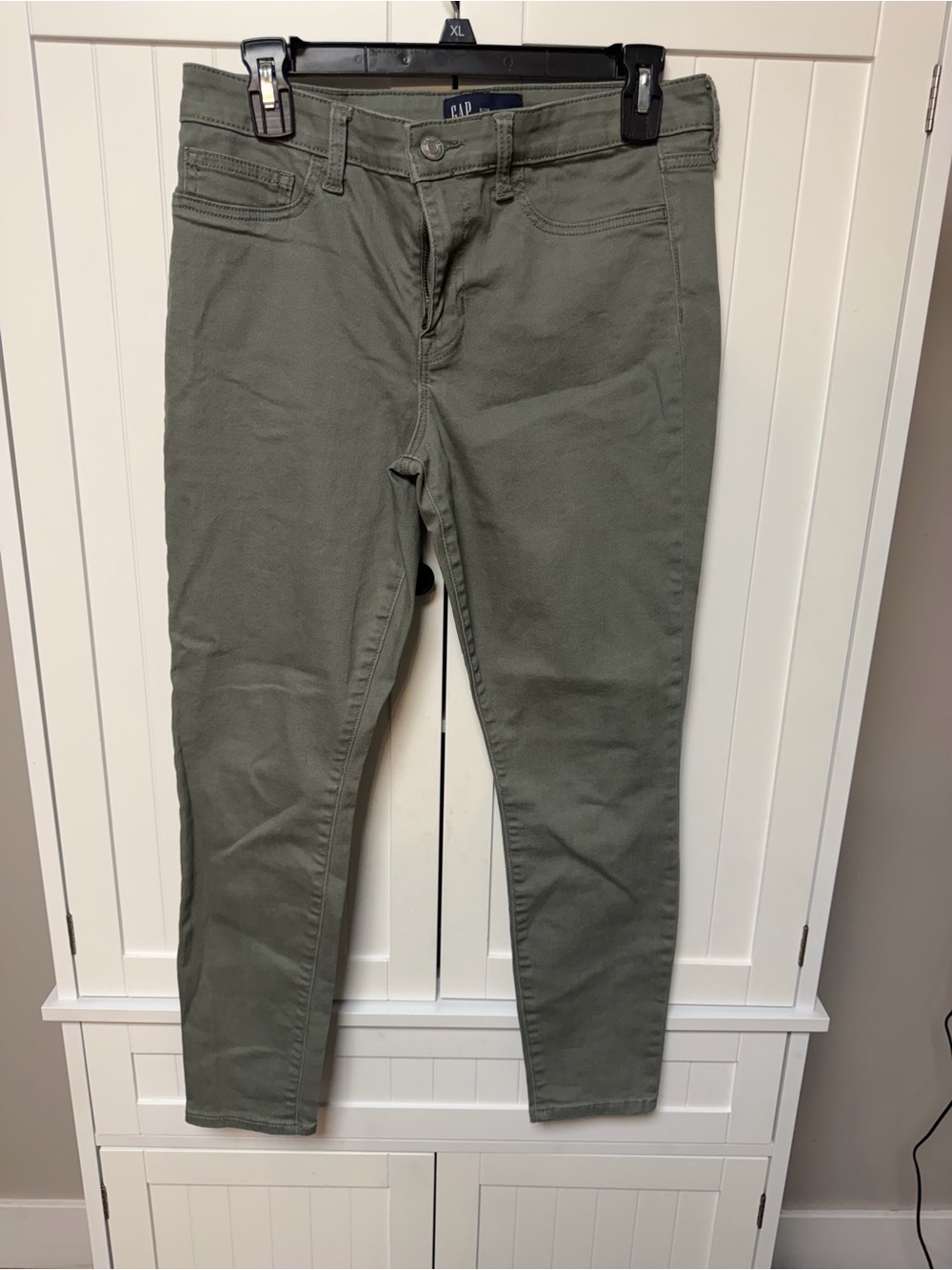GAP Olive-Tone Skinny Jeans